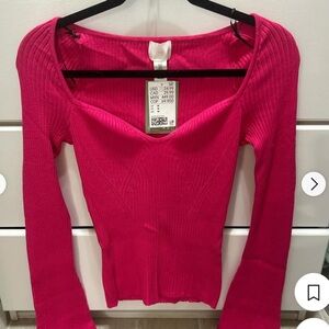 ribbed long sleeve shirts h&m
